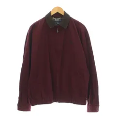 ポロ バイ ラルフローレン Polo by Ralph Lauren 90s スイングトップジャケット ジップアップ 裏地チェック M ボルドー /KH