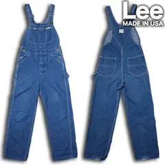 70's/80's USA製 Lee デニムオーバーオール サロペット ウエスト約74cm ビンテージ ジーンズ