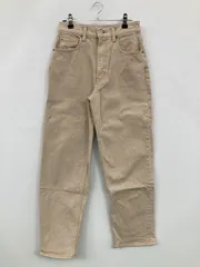 MOUSSY マウジー デニムパンツ 26 ベージュ フルレングス 無地