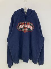 希少】ハーレーダビッドソン ダラス限定 ジップパーカー ネイビー 紺 