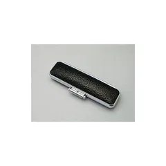 【新品】 【幸宝堂】印鑑ケース（はんこケース）高級 黒もみ皮ブラック 15mm用 実印/印鑑ケース 1