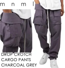 mnml  l DROP CROTCH CARGO PANTS / ドロップクロッチカーゴパンツ【裾溜め】【スニーカーインも可能◎】【チャコールグレー】のサムネイル
