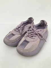 UGG アグ スニーカー 24.5 パープル スエード 無地 ブランドロゴ 紐 ローカット