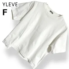 YLEVE イレーヴ 半袖 Tシャツ カットソー ホワイト 白 無地 コットン100% クルーネック ゆったり 日本製 レディース おしゃれ シンプル 春 夏【F】2602082AP