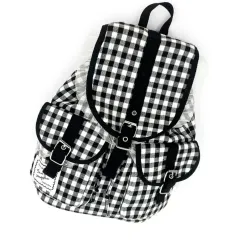 エイブリー ヴィンテージ フリル ノートパソコン バッグ ボブサン チェック柄 レース バックパック