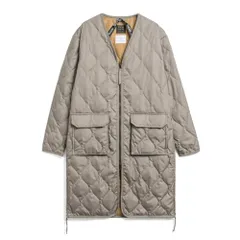 新品 [タイオン] ユニセックス ミリタリー Vネックジップ ダウンコート 101ZML-1LONG