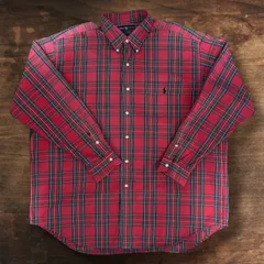 90s ラルフローレン ギンガムチェックシャツ XL ビッグサイズ 古着