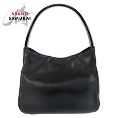 美品 PRADA プラダ ブラック 黒 レザー/プラスチック ショルダーバッグ レディース 506342【中古】