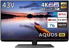 新品未開封】 4K液晶テレビ シャープ AQUOS 4T-C43EN243V型 - メルカリ