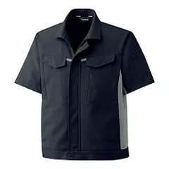 新品 [ミドリ安全] 作業服 春夏 男女兼用 半袖 ジャンパー GS699 上 チャコール 4L