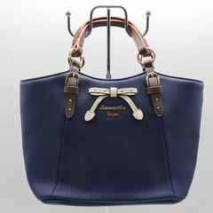 4 Samantha Vega バイカラー ハンドバック2WAY青 平成 - メルカリ