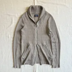 00s　archive　アーカイブ古着　当時物　NICOLE CLUB FOR MEN 　ニコルクラブフォーメン　ドライバーズニット　Wジップアップ　カーディガン　薄手リブ編みニット　ジップポケット　ベージュ46　Y2K　平成ギャル　driver's knit