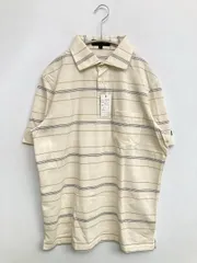 KANSAI YAMAMOTO カンサイヤマモト ポロシャツ L アイボリー ボーダー柄 半袖
