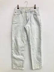 LEVI STRAUSS & CO. リーバイストラウスアンドカンパニー デニムパンツ W25 L29 スカイブルー フルレングス 無地 ブランドロゴ ワイド・ルーズ ストレート レギュラー ヴィンテージ