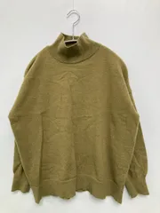 chocol raffine ショコラフィネ ニット/セーター F カーキ ウール・ニット 無地 ミドル丈 長袖 タートルネック/ハイネック