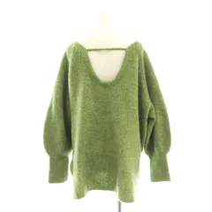 カスタネ Kastane 23AW メランジVニット セーター 長袖 F 緑 グリーン /AT ■OS