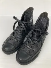 CONVERSE コンバース スニーカー 23 ブラック 合成皮革/人工皮革 スエード 無地 ブランドロゴ 紐 ハイカット