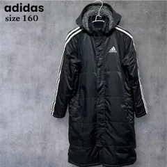 【adidas アディダス】ボアベンチコート　ブラック　サイズ160