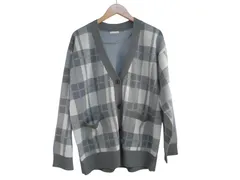 k03250505036　GU ジーユー　Lサイズ　ベージュ×グレー×水色　　トップス　ニットorセーター　通年