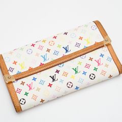 ルイヴィトン 長財布 モノグラム カラー ホワイト 白 カラフル - メルカリ