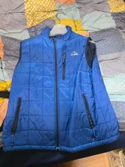 L.L.Bean エルエルビーン ブルー プリマロフト 軽量ダウンベスト XLサイズ