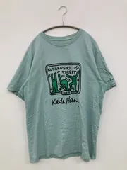 UNIQLO ユニクロ Tシャツ/カットソー XL スカイブルー 前面プリント ブランドロゴ ミドル丈 半袖 クルーネック(丸首)