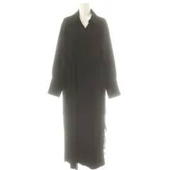 ミエリインヴァリアント MIELI INVARIANT Ruffle Lace Shirt Dressワンピース マキシ ロング F 黒 ブラック /AT ■OS