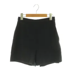 スナイデル SNIDEL 23AW ロービングシンプルショートパンツ ハイウエスト ツイード 0 ブラック /MY ■OS
