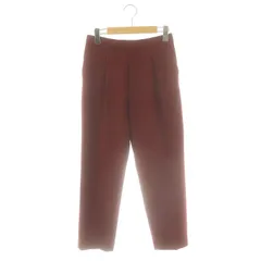 スピック&スパン Spick&Span ダブルクロステーパードパンツ 38 ワインレッド /ES ■OS