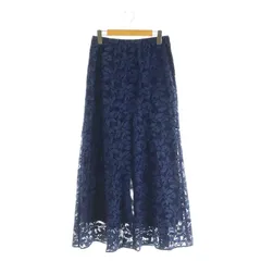 ガリャルダガランテ GALLARDAGALANTE 総レース ロングスカート フレア 2 ネイビー /MY ■OS