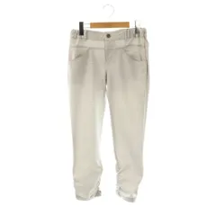 ミッシェルクラン MICHEL KLEIN テーパードパンツ ギンガムチェック 38 グレー 白 ホワイト /AT ■OS ■GY14