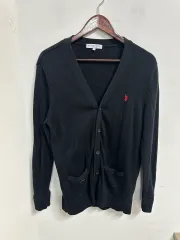 アラビアヴィンテージ U.S. ポロ ブラック カーディガン 95