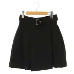 スナイデル SNIDEL ボックスプリーツスカート ミニ 0 ブラック /ES ■OS