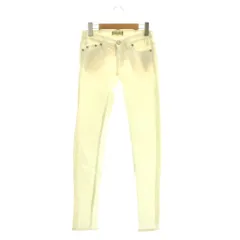 ヤヌーク YANUK コーデュロイストレートパンツ スキニーパンツ 23 ホワイト /DF ■OS