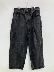 GAP ギャップ デニムパンツ 29/30 ブラック クロップド・半端丈 無地 ワイド・ルーズ ストレート レギュラー ヴィンテージ