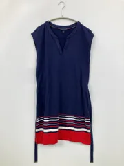 TOMMY HILFIGER トミーヒルフィガー シャツワンピース M ネイビー
