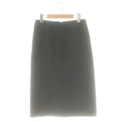 エドウィナホール Edwina Horl ワイドコーデュロイタイトスカート ロング ミモレ XS ダークグレー ■SH /SY ■OS