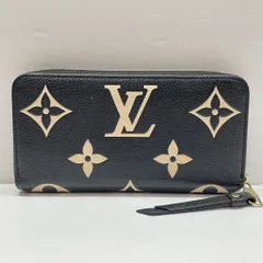 01w-6323 ルイ・ヴィトン LOUIS VUITTON   バイカラーモノグラム・アンプラントレザー ジッピー・ウォレット  ブラック  フランス製  レディース  箱無し 本体のみ RFID確認済  長財布  M80481  【中古品】