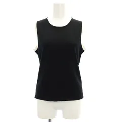 セオリー Theory 24SS Regal Wool Silk Trim Shell トップス カットソー ニット ノースリーブ S 黒 ブラック /MY ■OS