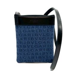 ブルガリ BVLGARI ロゴ 総柄 ショルダーバッグ 美品 保存箱 説明書付