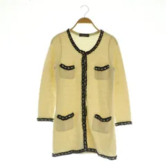 ジャスグリッティー JUSGLITTY ロングニットカーディガン 長袖 2 アイボリー /MY ■OS