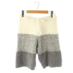 ジェラートピケ gelato pique ルームウェア パジャマ ボアパンツ ハーフ S-M 白 ホワイト グレー /AQ ■OS