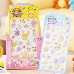 新品‼️ 韓国限定‼️ 公式‼️ ポケモン　ピカチュウ　シール　3D ステッカー　ボンボン　Raym  正規品