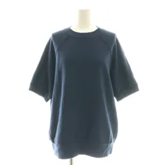 B&Y ユナイテッドアローズ BEAUTY&YOUTH ビューティー&ユース コットン ラグランショートスリーブ スウェットプルオーバー トレーナー ネイビー /CX ■OS