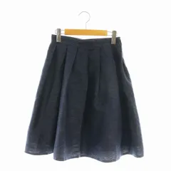ルネ Rene タックスカート フレア 34 紺 /MI ■OS