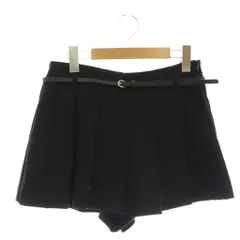 ザラ ZARA スカート風 プリーツショートパンツ キュロット XS 黒 /NR ■OS