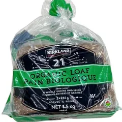 【コストコ大人気商品】カークランド 有機食パン 21穀オーガニックパン 765ｇ×2 ORGANIC LOAF PAIN BIOLOGIQUE ダイエット 朝食 健康 ヘルシー Costco コストコのサムネイル