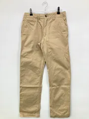 UNIQLO ユニクロ チノパンツ 73cm ベージュ フルレングス コットン 無地 スタンダード ストレート レギュラー