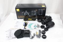 Nikon D3200 200mm ダブルズームキット ブラック - メルカリ