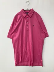 POLO GOLF RALPH LAUREN ポロゴルフラルフローレン ポロシャツ L ピンク 無地 ワンポイント 半袖